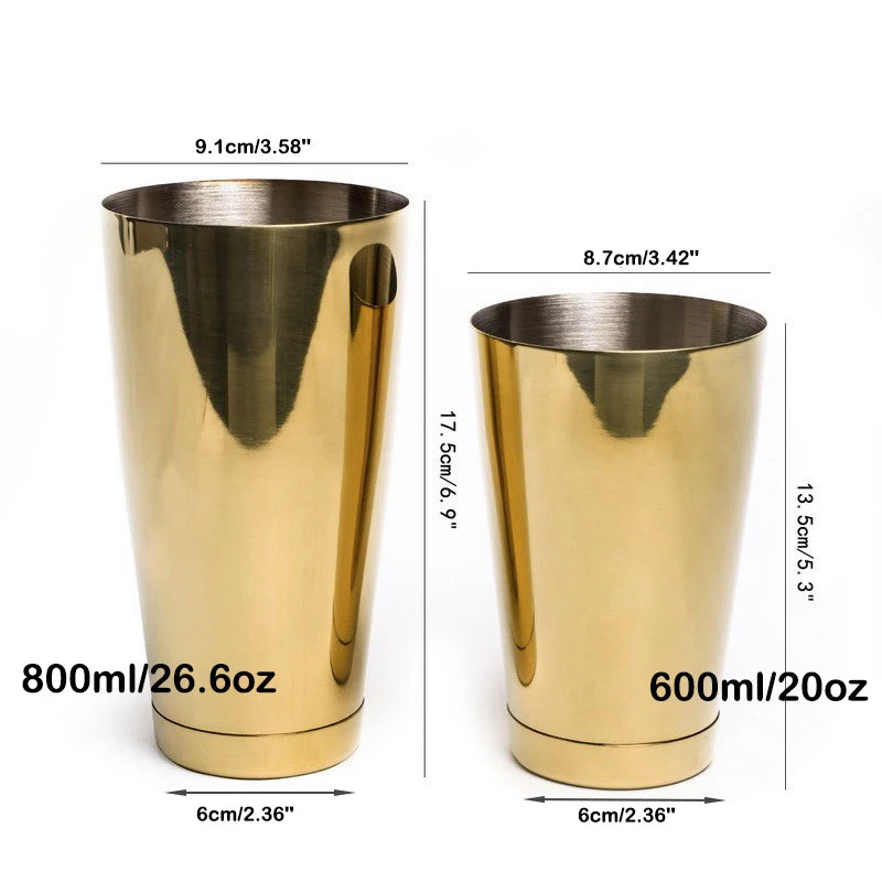 Bartender Black Special Edition Boston Shaker Bar Shaker with different Surface Finish