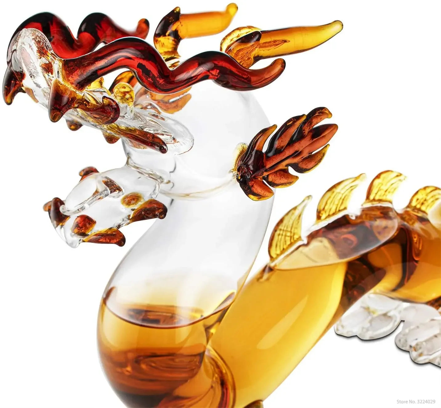 Dragon Decanter Whiskey and Wine Decanter 100% Hand Blown