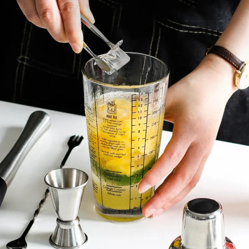 Cocktail Shaker Transparent Mixing Glass